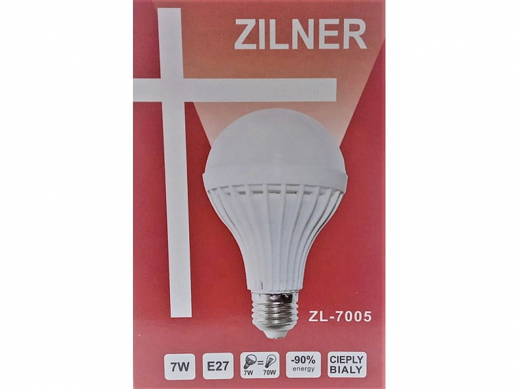 Zilner LED Žárovka E14/7W/90-265V teplá bílá