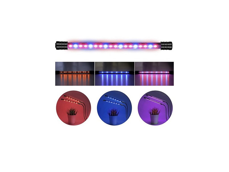 Vodotěsná lampa pro růst rostlin 2 panely + časovač + dálkové ovládání