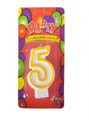 Narozeninová svíčka číslo "5"