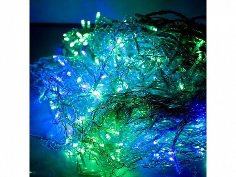 Vánoční světelný závěs 23 m, 500 LED, 3.72W mix barev