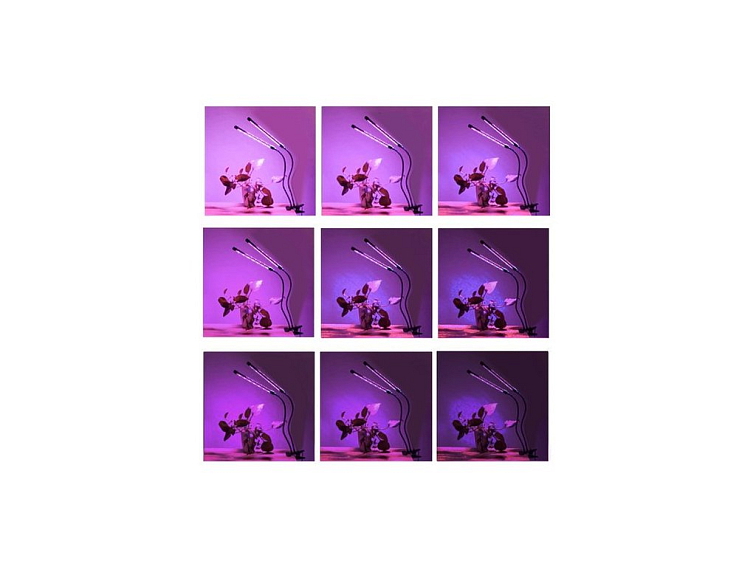 Vodotěsná lampa pro růst rostlin 2 panely + časovač + dálkové ovládání