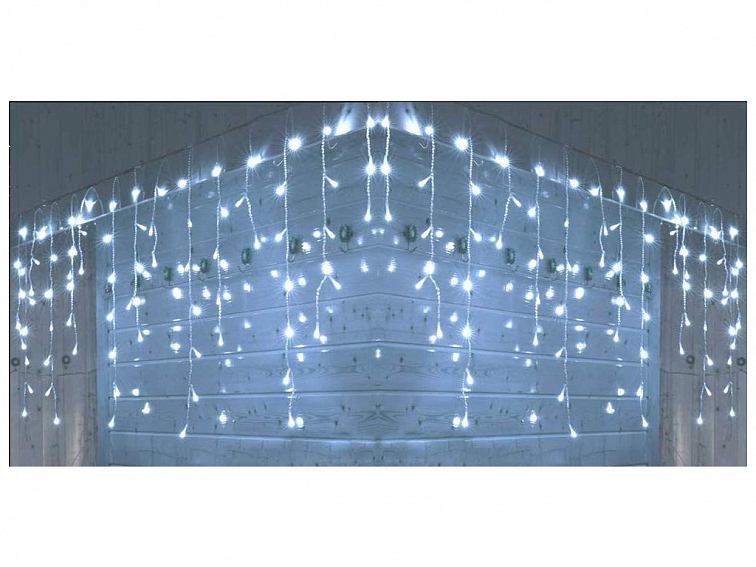 Vánoční světelný závěs 22.65 m, 300 LED, 2.4W studená bílá