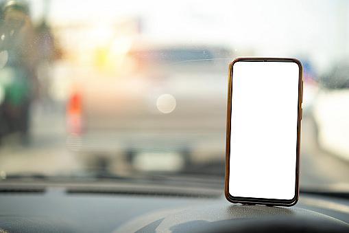 Držák telefonu černý ABS plast