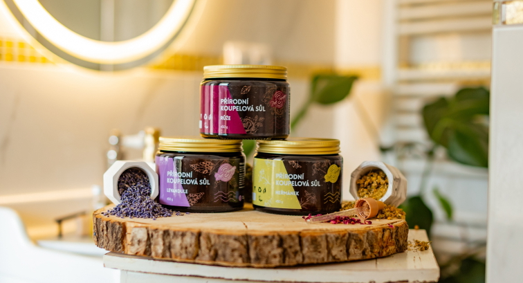 Přírodní sůl do koupele Heřmánek