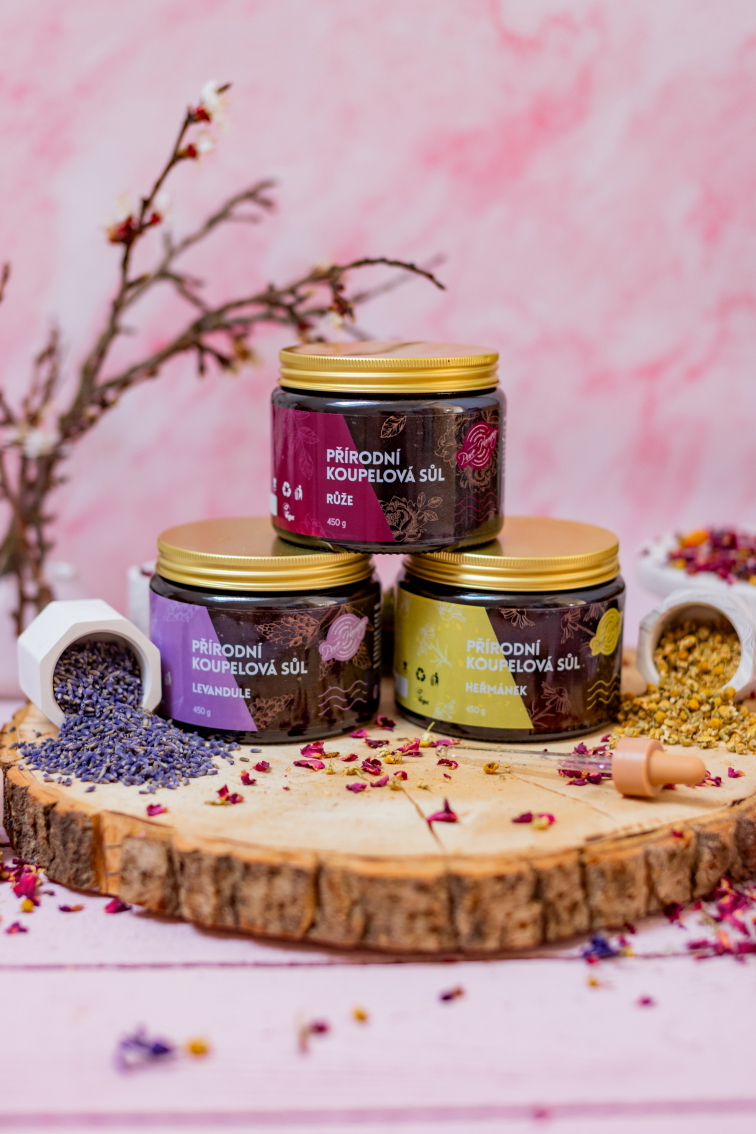 Přírodní sůl do koupele Heřmánek