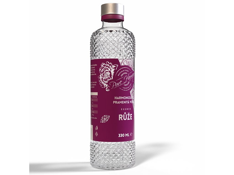 Harmonizující pramenitá voda Esence růže 330 ml