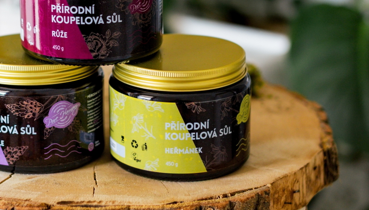 Přírodní sůl do koupele Levandule