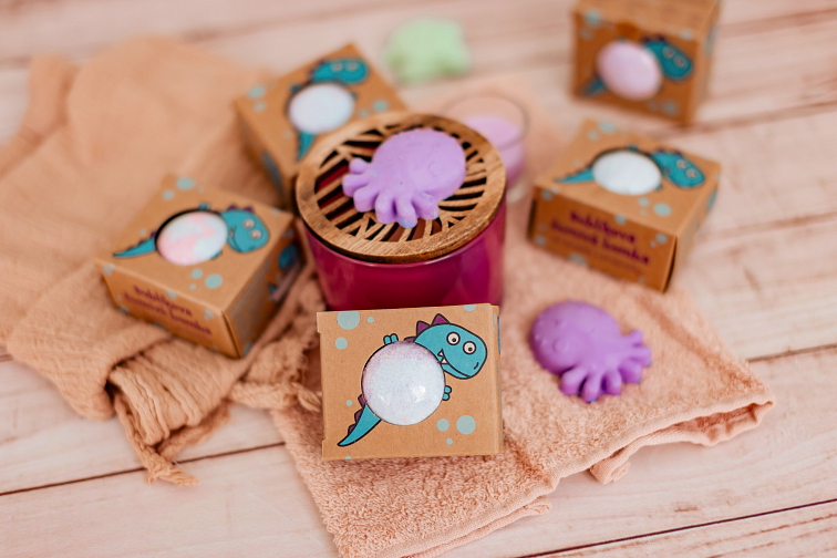 Bublíkovy šumivé kostky do koupele s probiotiky