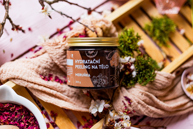 Hydratační šlehané tělové máslo Meruňka