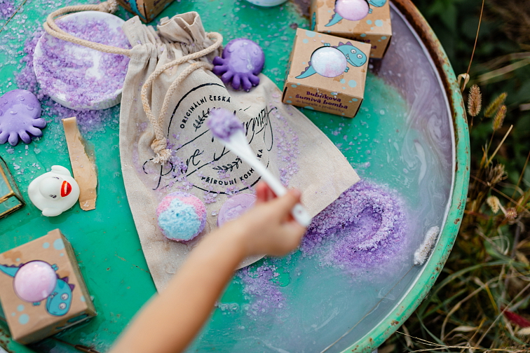 Bublíkovy šumivé kostky do koupele s probiotiky