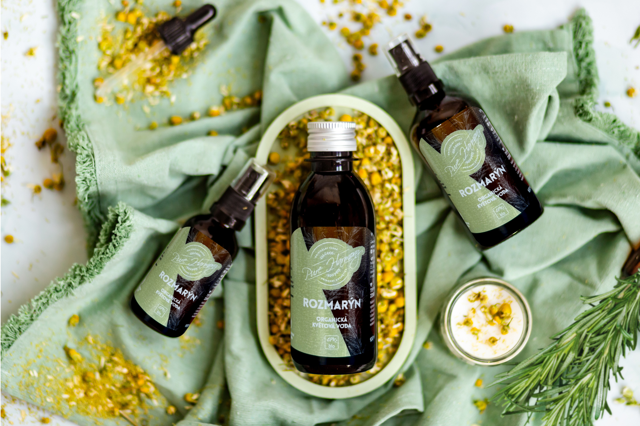 Rozmarýnová voda na vlasy BIO