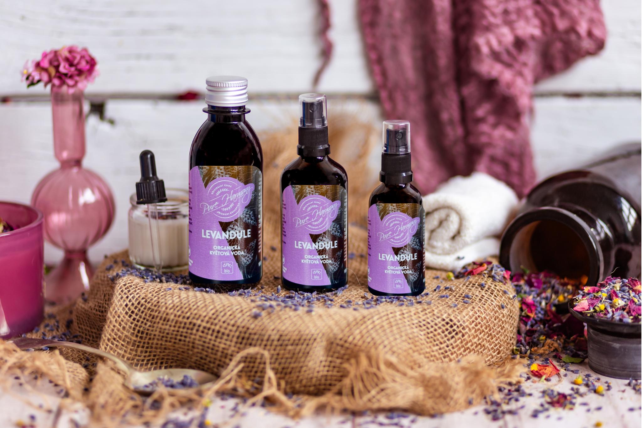 Dárková sada Organických květových vod