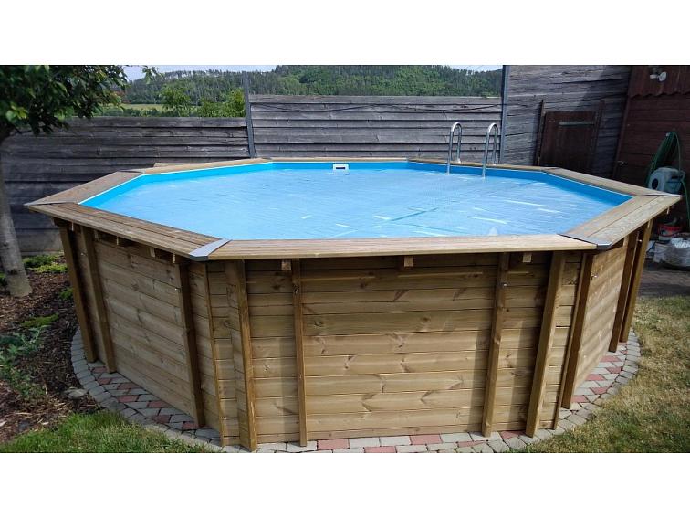 Solární plachta kruh 550 cm (3 nesvařené díly) Cornisun