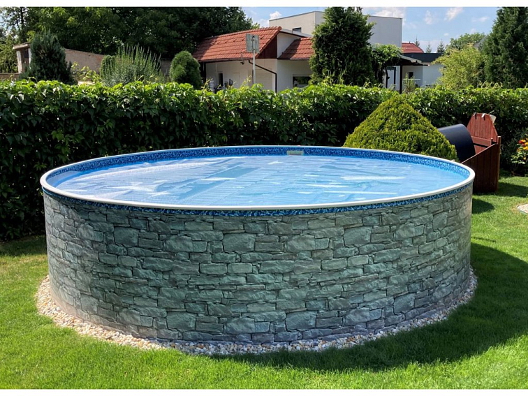 Solární plachta kruh 380 cm Cornisun půlený