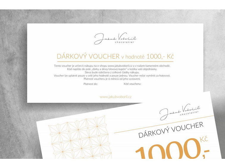 Dárkový voucher na 1000 Kč