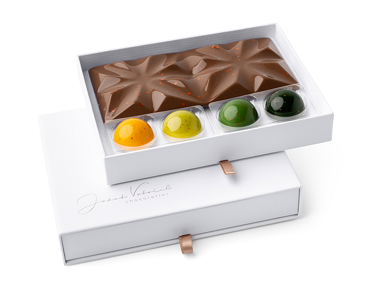 Limitovaná citrusová kolekce tabulky s pralinkami