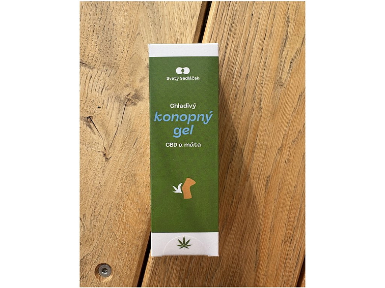 Chladivý konopný gel s CBD
