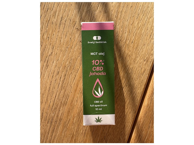 MCT olej 10% CBD jahoda 10 ml
