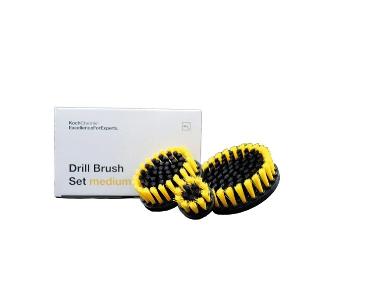 Koch Chemie Drill Brush Set medium - sada středně tvrdých čistících kartáčů