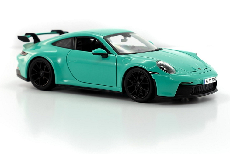 Bburago Porsche 911 GT3 mint green 1:24 - model