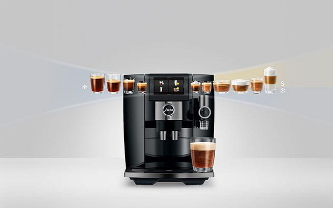 JURA J10 Piano Black - automatický kávovar