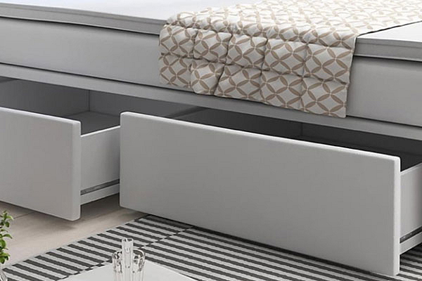 Boxspring postel BELLISSIMO s úložným prostorem (4 šuplíky)