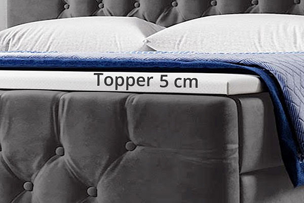 Boxspring postel VALENCIE LUX bez úložného prostoru