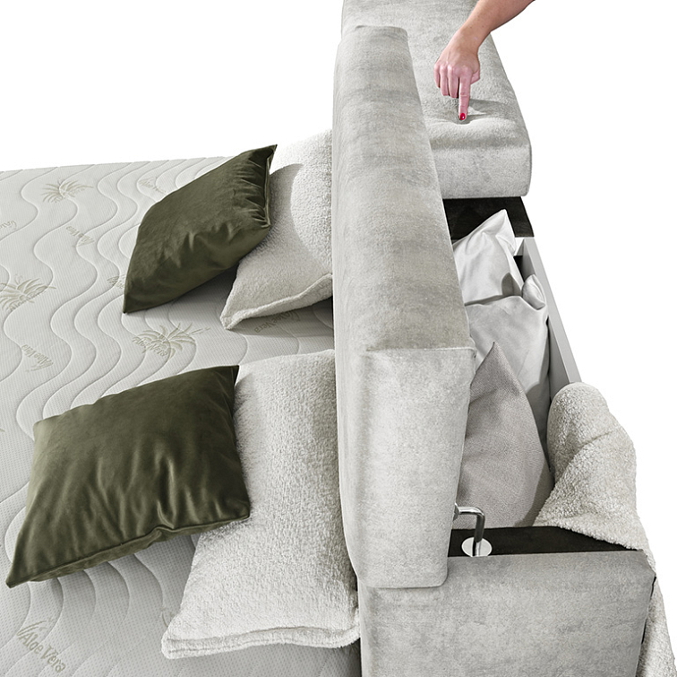 Boxspring postel YOGA bez úložného prostoru, 180×200 cm