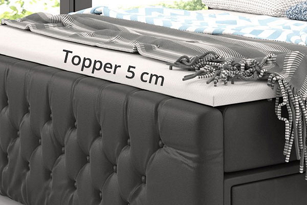 Boxspring postel SOGNARE s úložným prostorem
