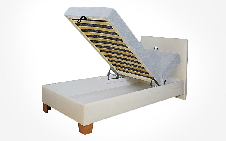 Válenda VARIO s úložným prostorem, matrace a rošt v ceně, 80×200 cm