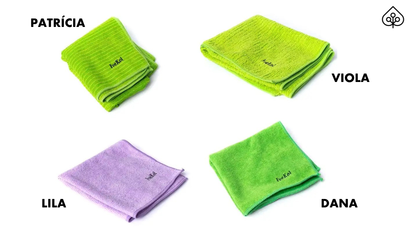 Ivekol Sada 4 ks utěrek z mikrovlákna - koupelna