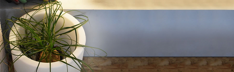 Svítící LED květináč ROSE