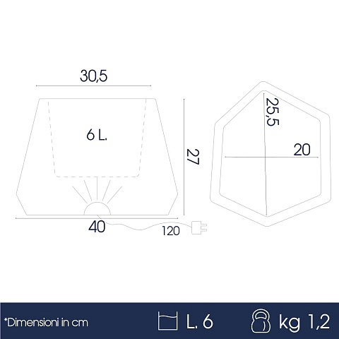 Svítící LED květináč MAGNOLIA