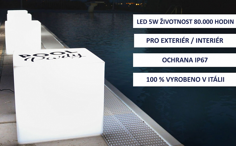 Svítící kostka CUBE LED