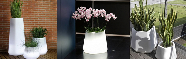 Svítící LED květináč MAGNOLIA