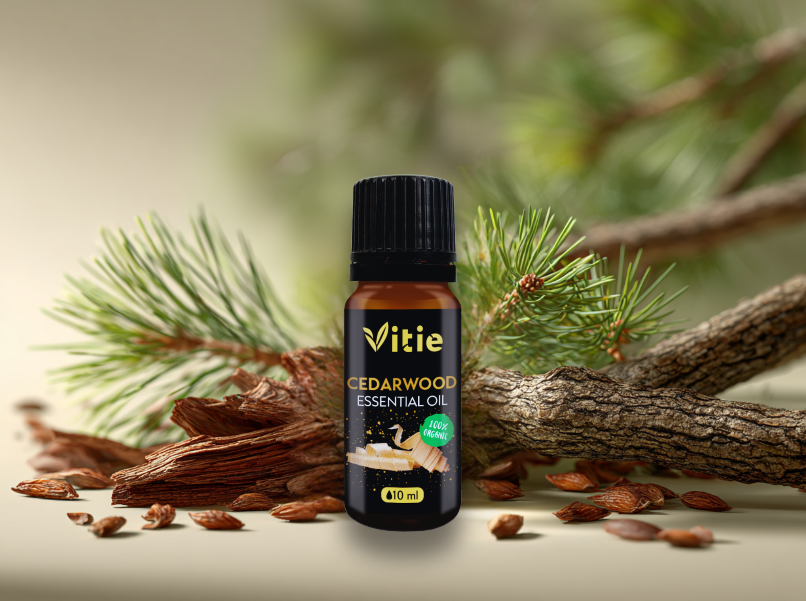 BIO 100% Esenciální olej Cedr, 10 ml, Vitie