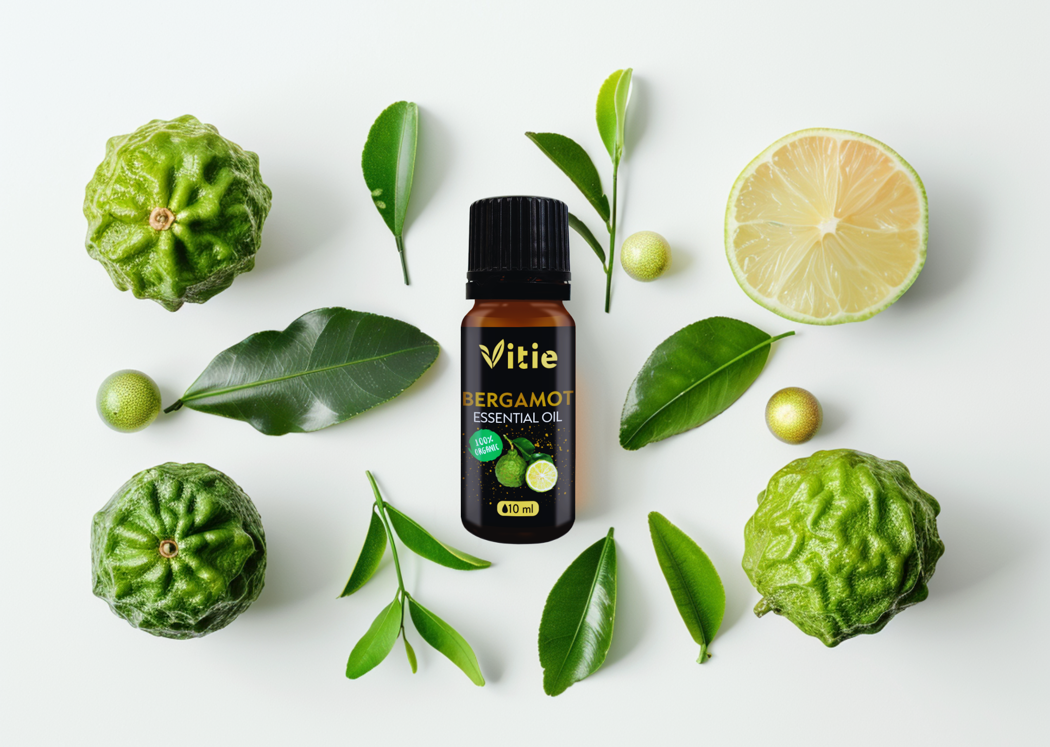 BIO 100% Esenciální olej Bergamot, 10 ml, Vitie