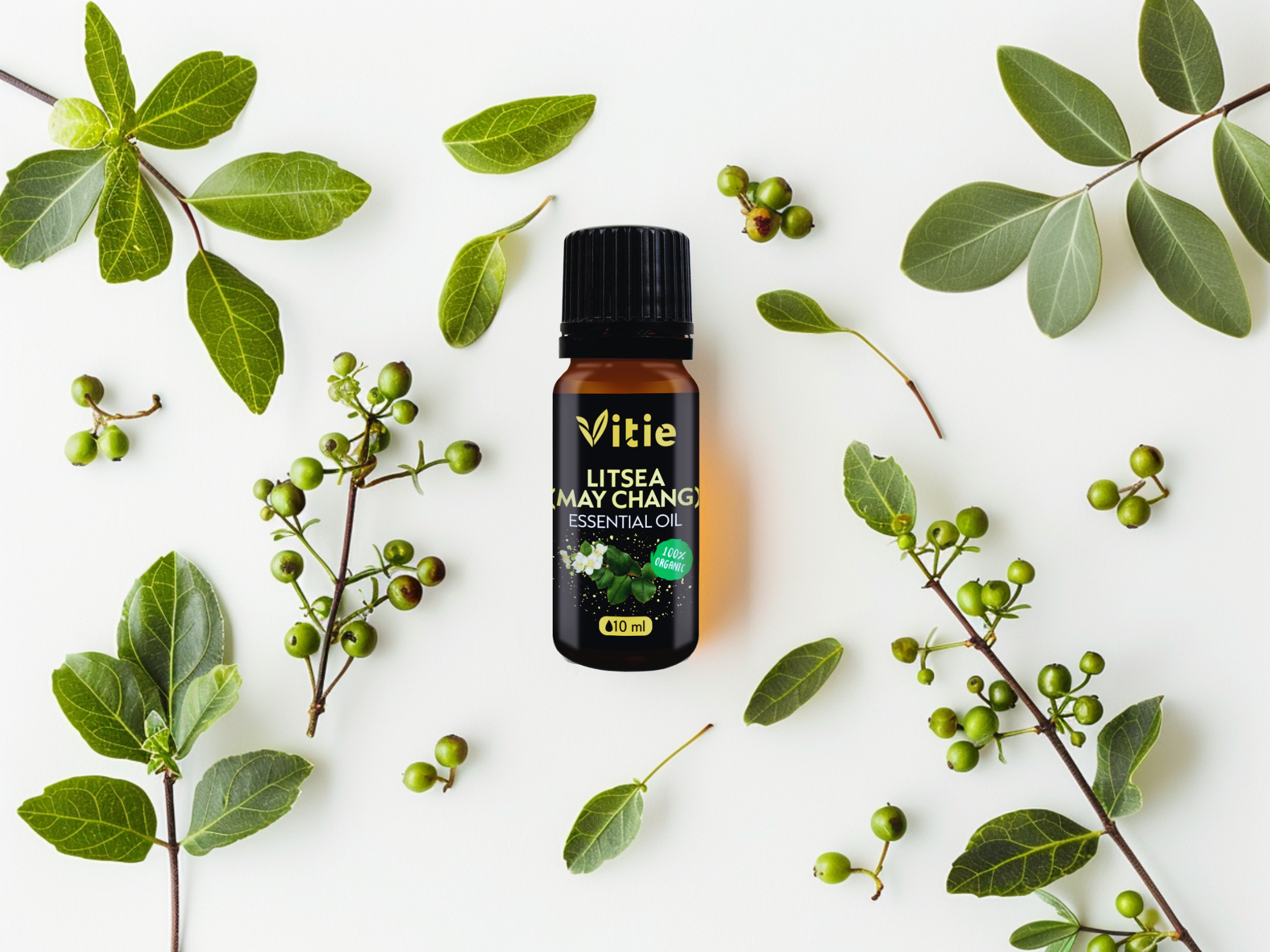 BIO 100% Esenciální olej Litsea, 10 ml, Vitie