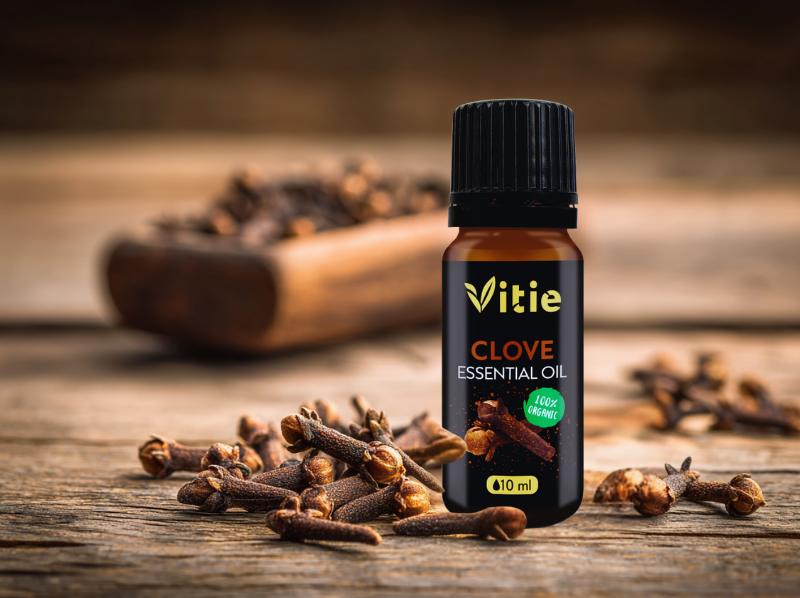 BIO 100% Esenciální olej Hřebíček, 10 ml, Vitie