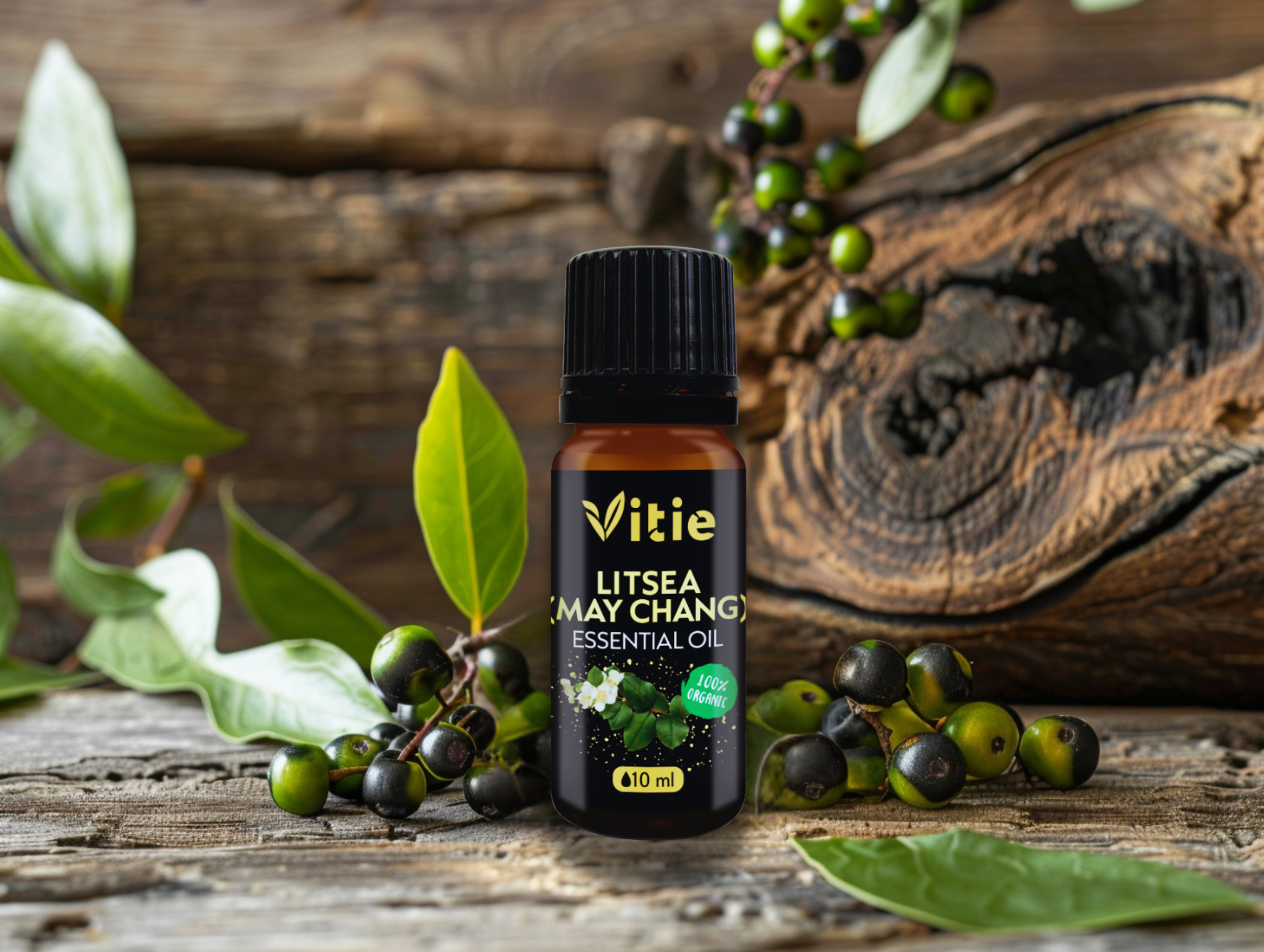 BIO 100% Esenciální olej Litsea, 10 ml, Vitie