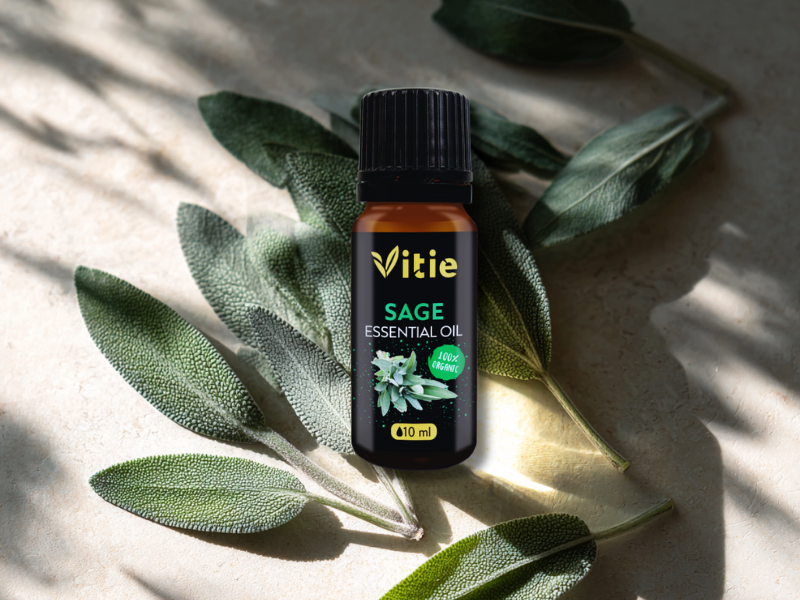 100% BIO Esenciální olej Šalvěj, 10ml, Vitie