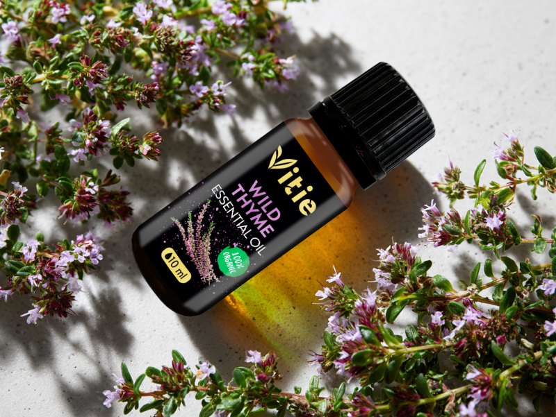 100% BIO Esenciální olej Mateřídouška, 10ml, Vitie