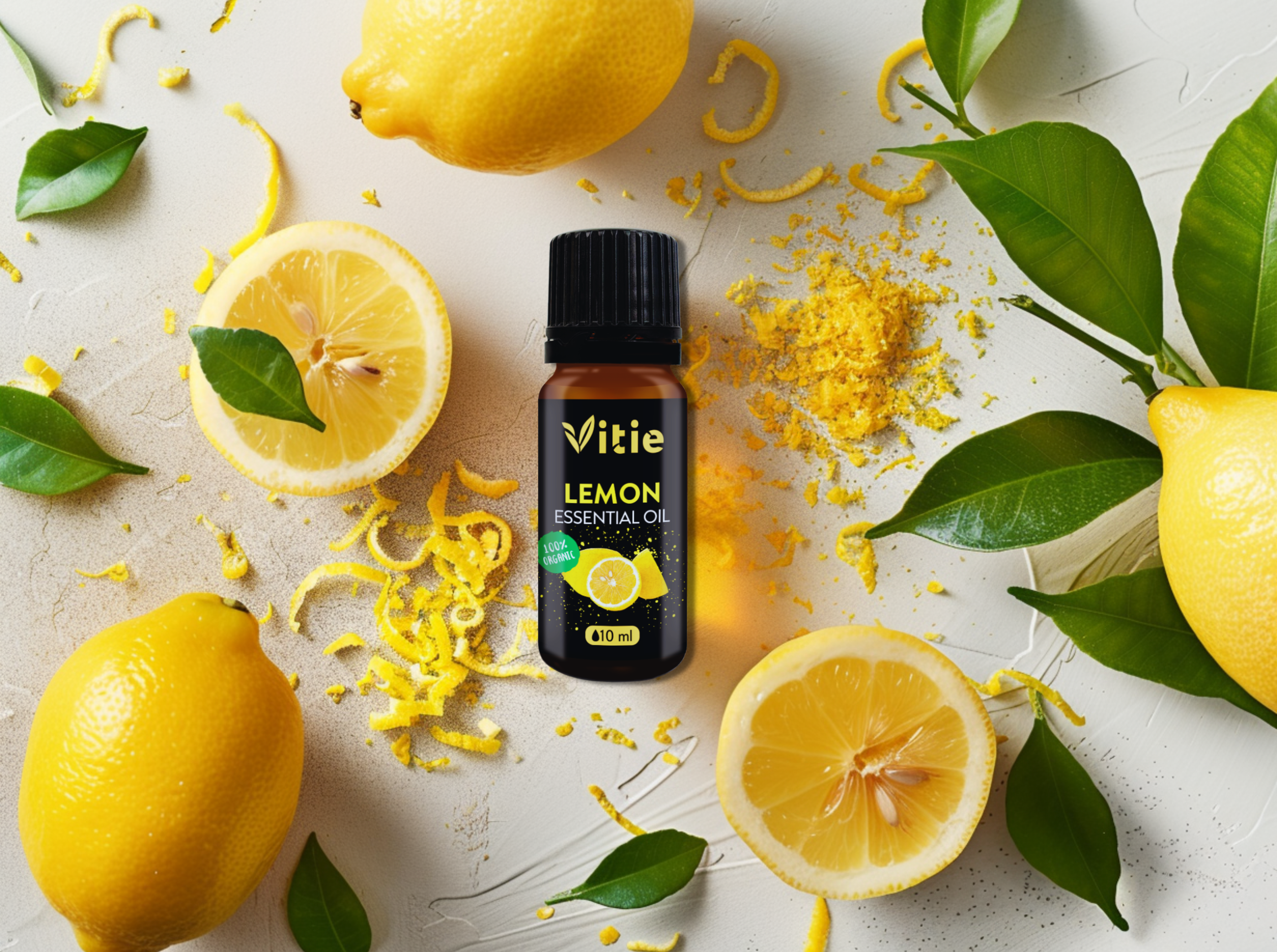 BIO 100% Esenciální olej Citrón, 10 ml, Vitie