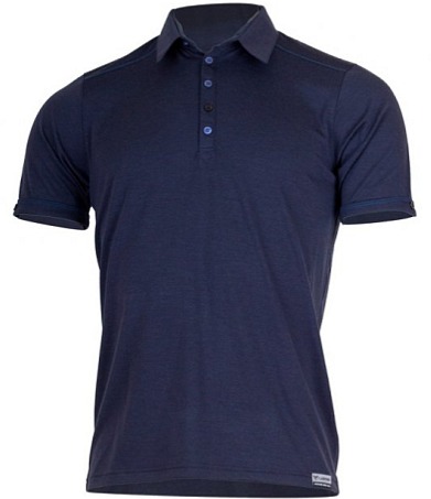 LASTING pánská merino polo košile LAMEL modrá