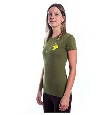 SENSOR MERINO ACTIVE PT SWALLOW dámské triko kr.rukáv safari