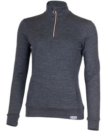 LASTING dámská merino mikina WARMINA šedá