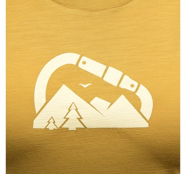 SENSOR MERINO AIR SUMMIT dámské triko kr.rukáv mustard