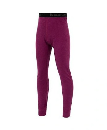 SENSOR MERINO DF juniorské spodky lilla