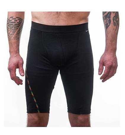 SENSOR MERINO AIR pánské trenky long černá