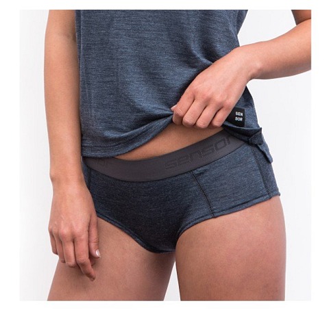 SENSOR MERINO LITE traveller dámské kalhotky mottled blue